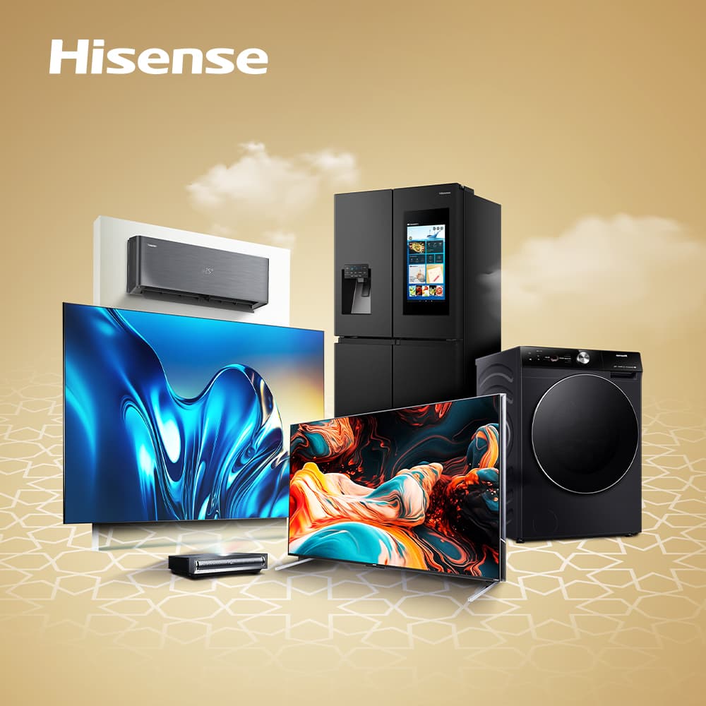 Hisense TV & home appliances branding Dubai