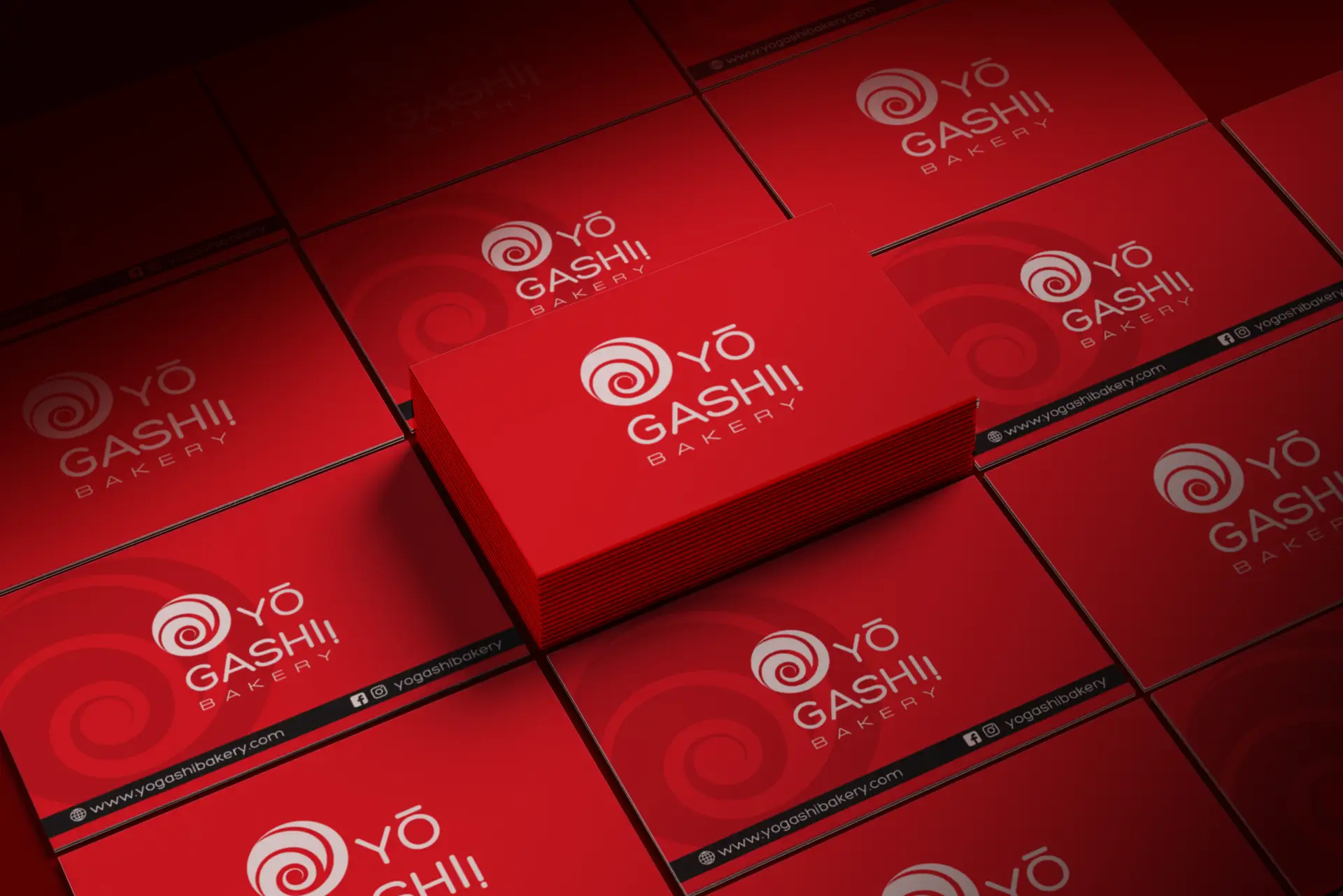 Yogashi bakery branding Dubai