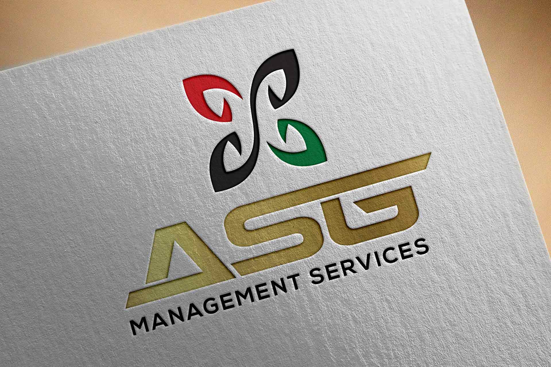 ASG management logo branding Dubai