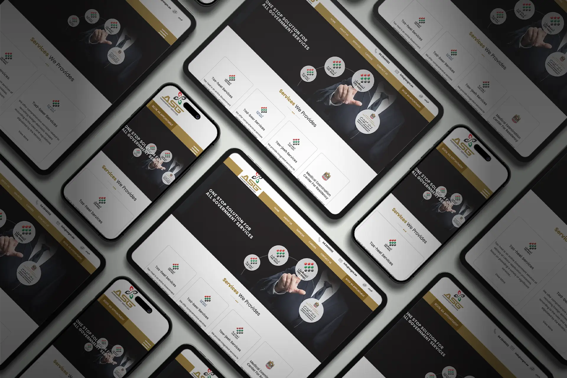 ASG responsive website design Dubai