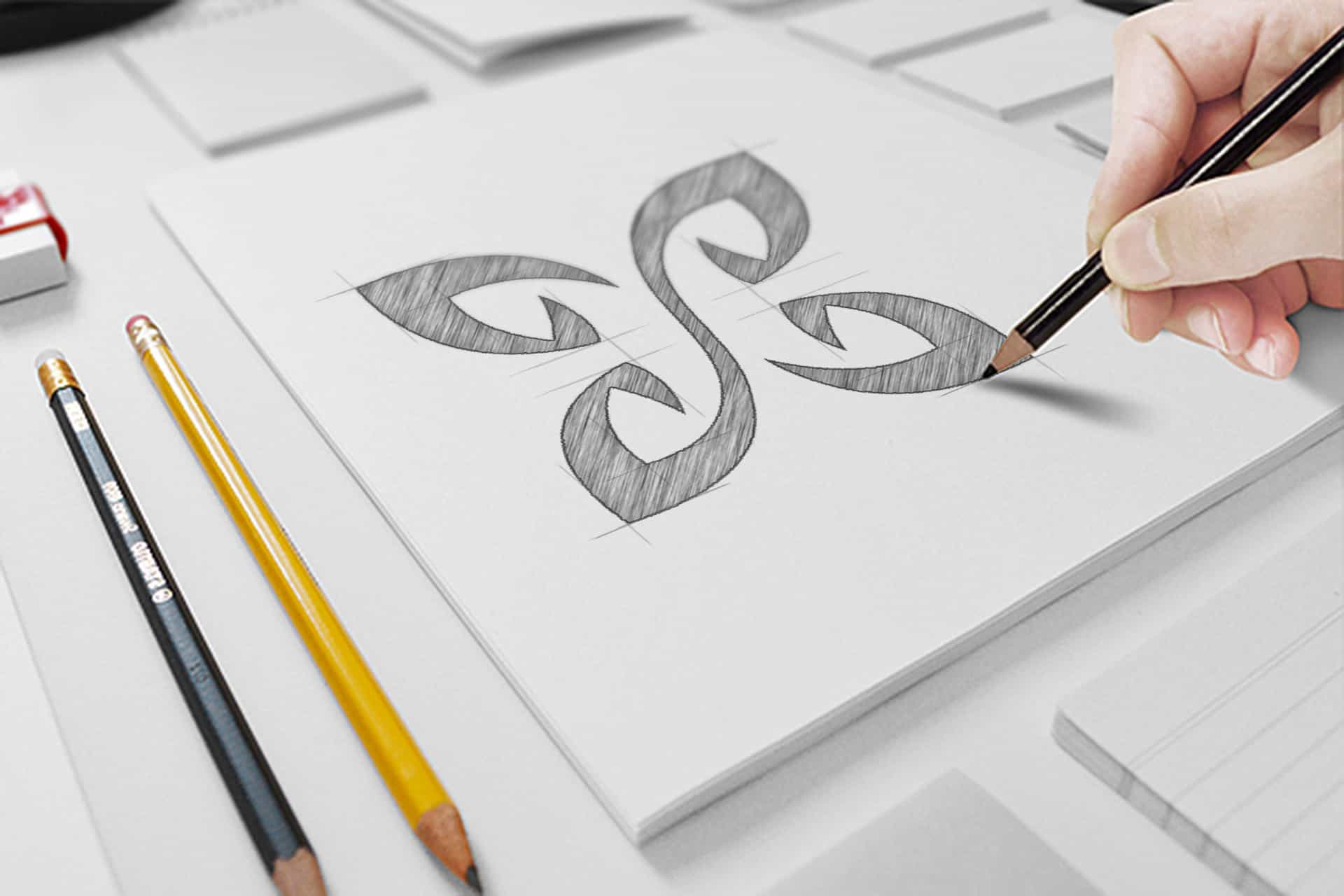 Creative logo design process Dubai