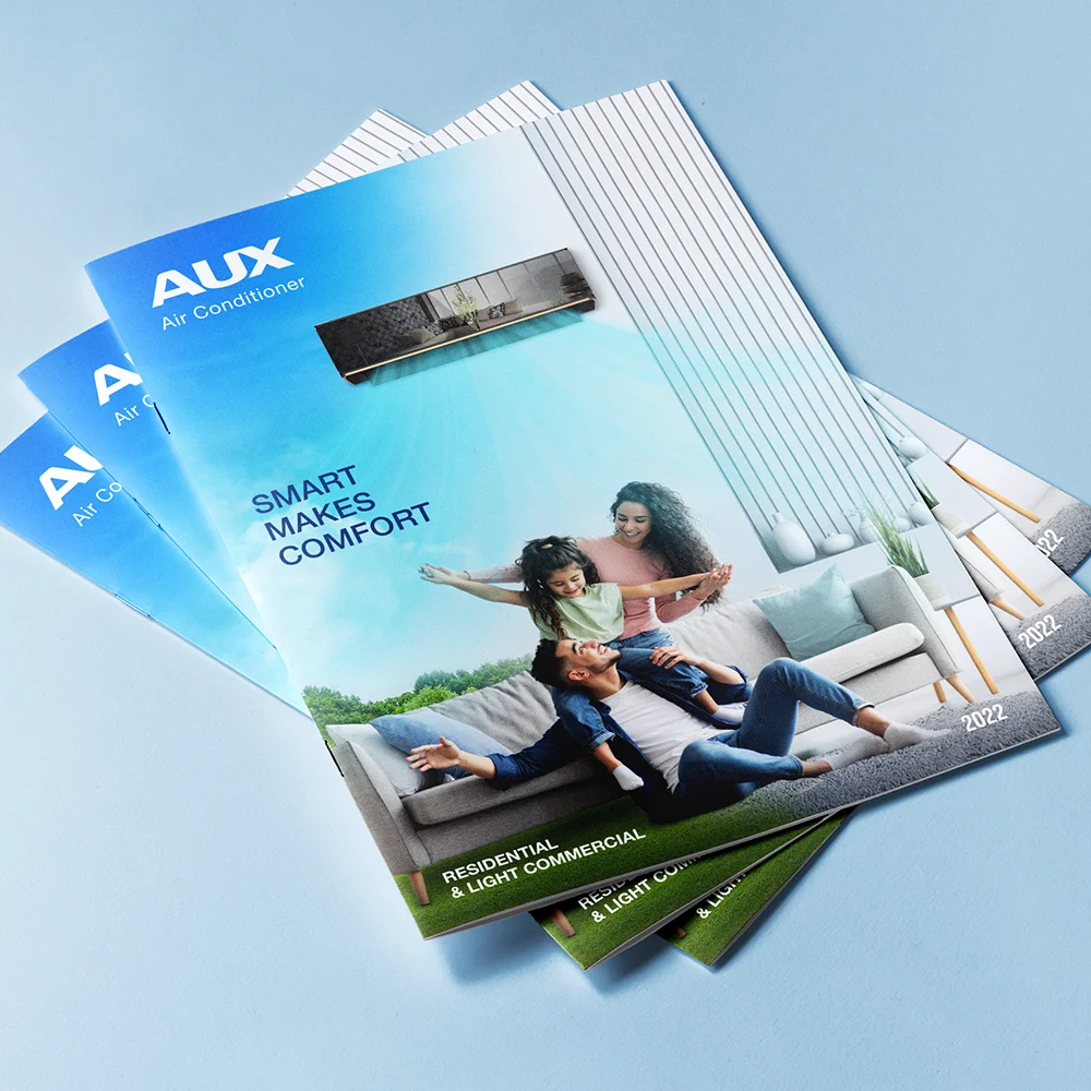 Aux AC catalogue design Dubai