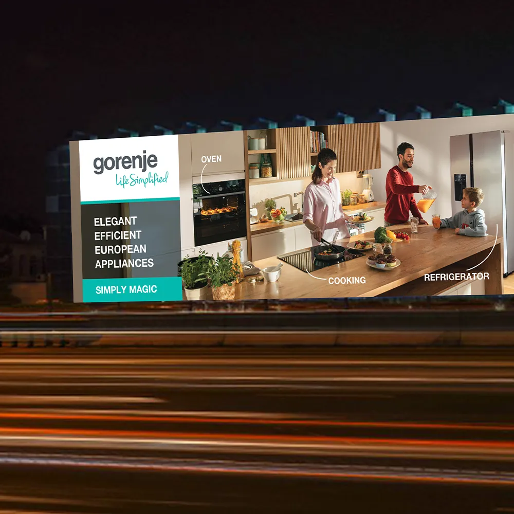 Gorenje outdoor hoarding Dubai