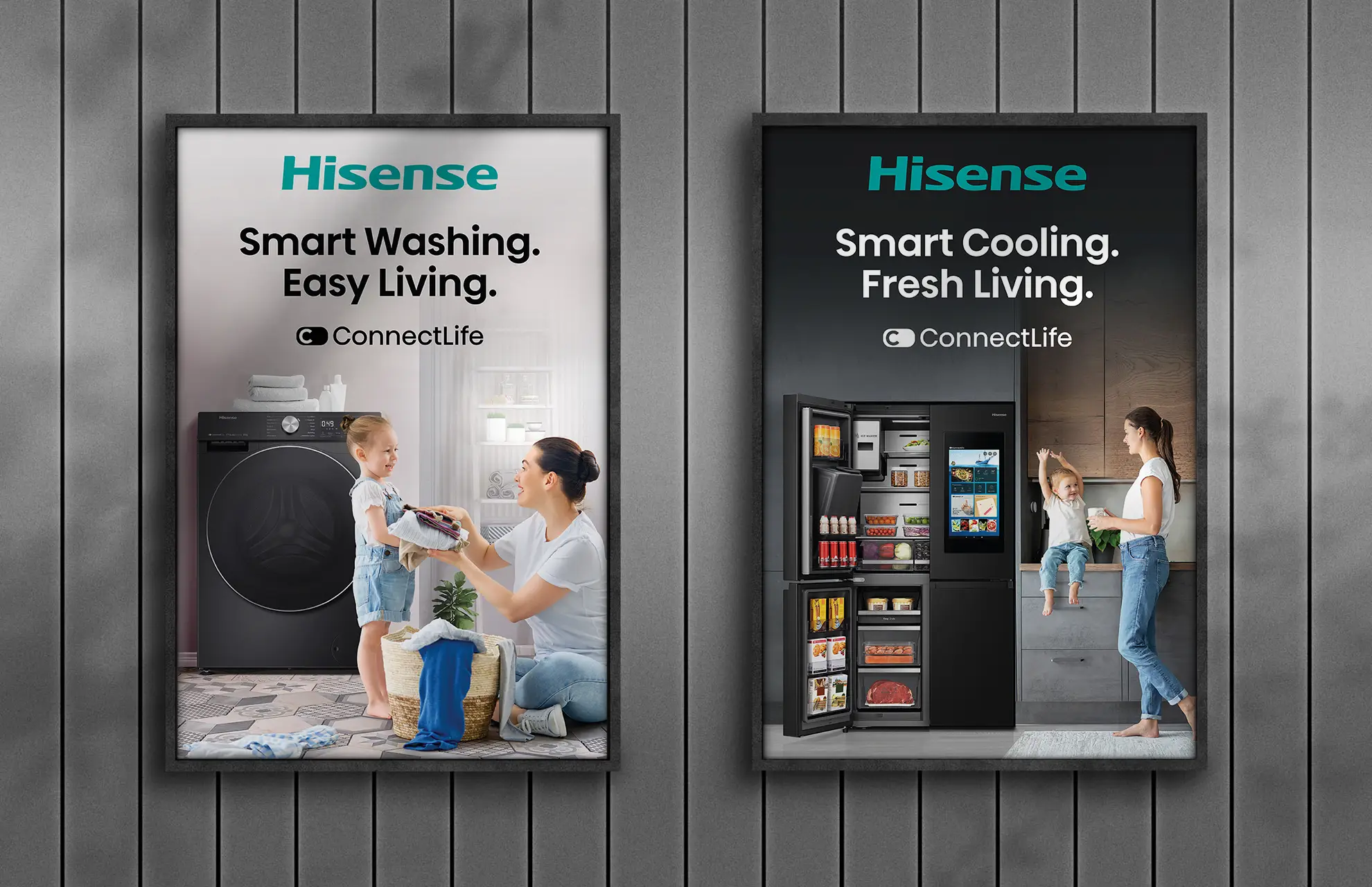 Hisense showroom promotional poster Dubai