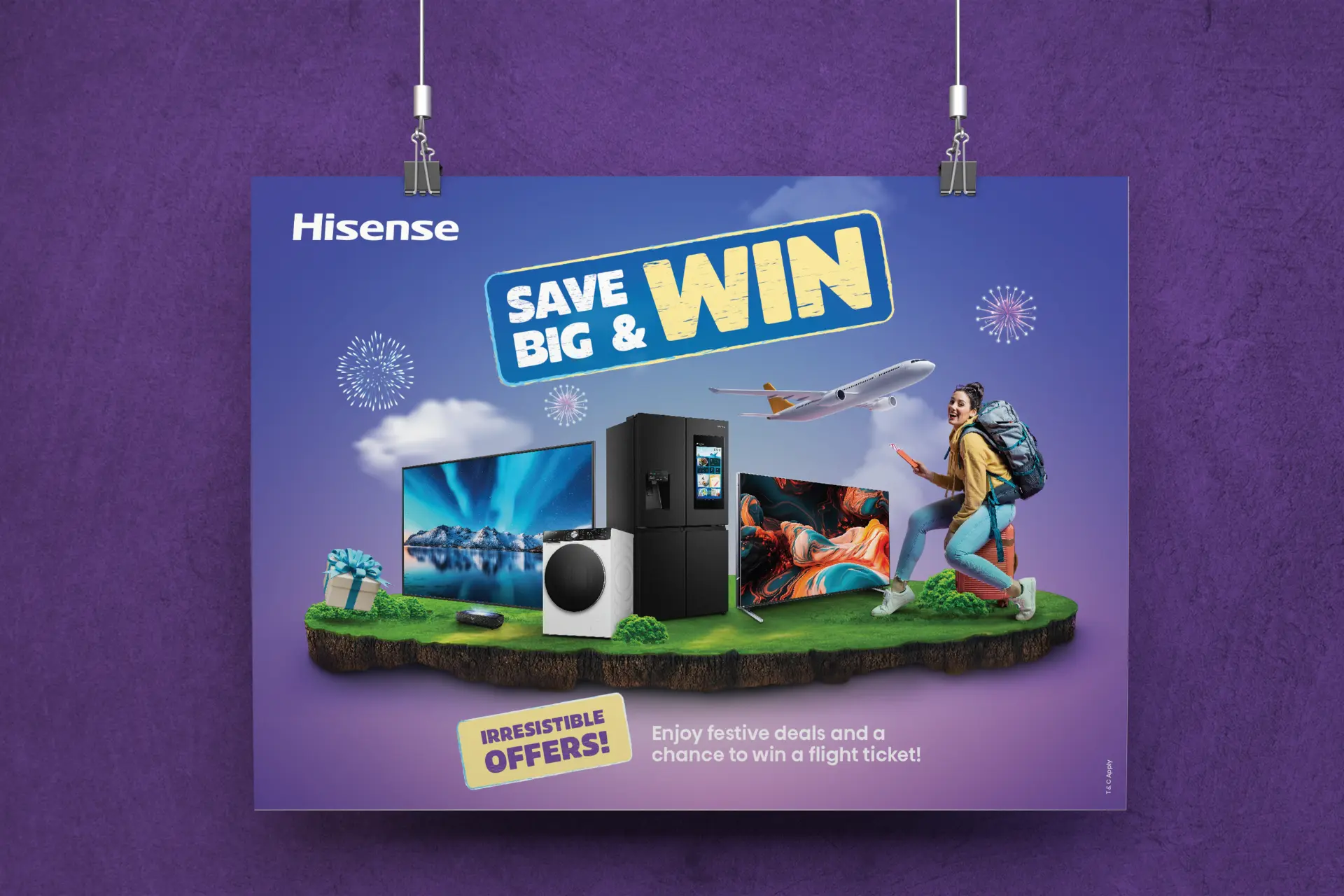 Electronics brand WinterFest key visual Dubai