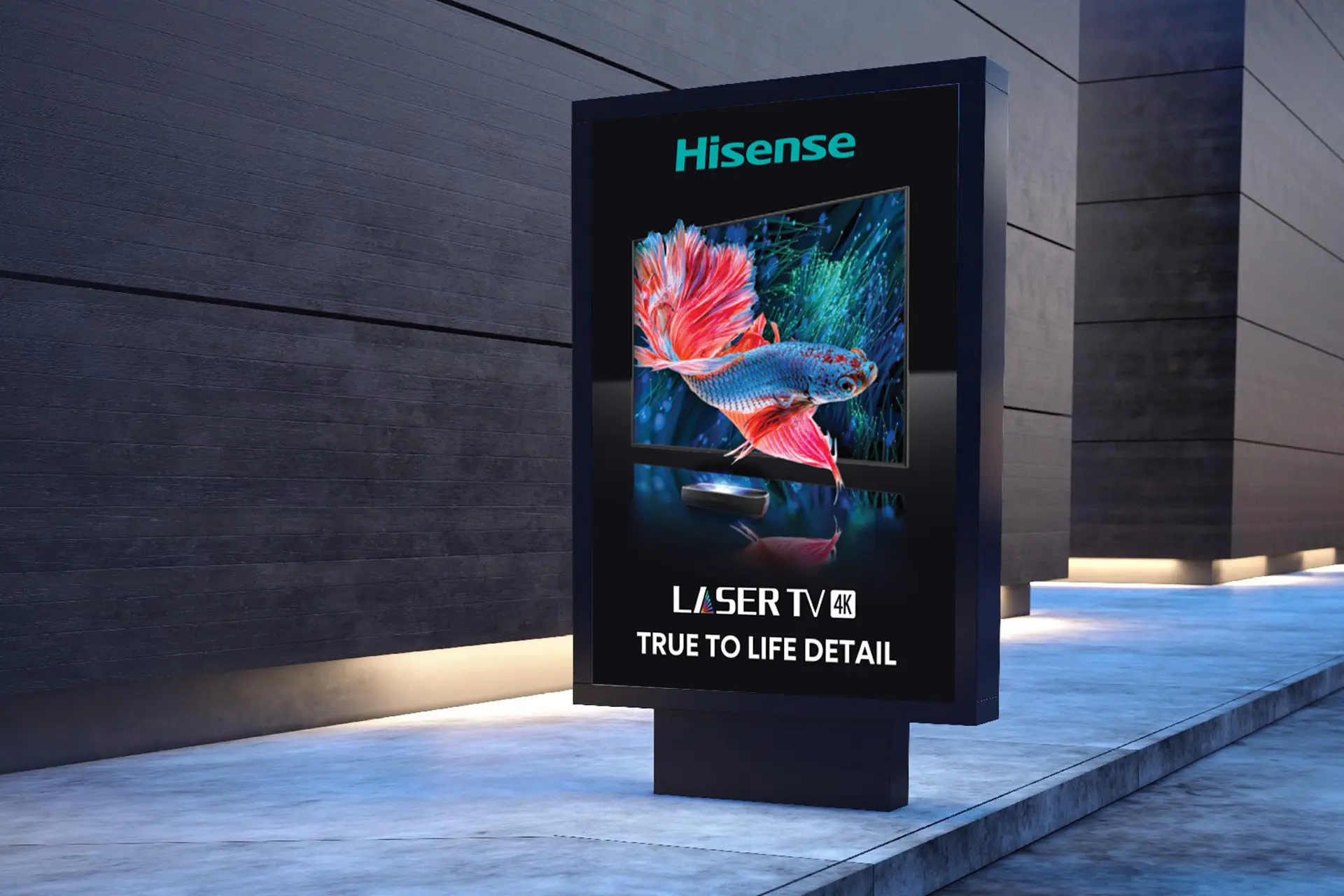 Laser TV MUPI poster design Dubai