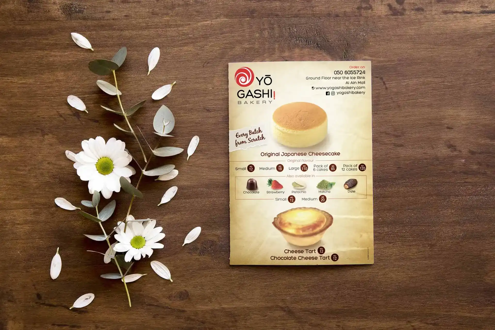 Bakery Menu design Dubai